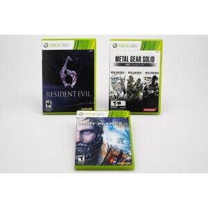 Xbox 360 Game Lot Resident Evil 6 MGS HD Lost Planet 3
